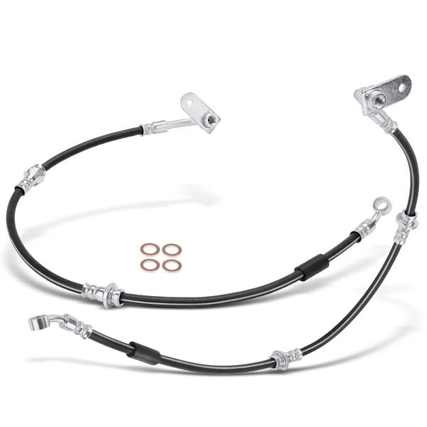 2 Pcs Brake Hydraulic Hose for Chevrolet Tracker 1999-2004 Suzuki