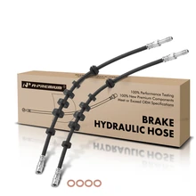 2 Pcs Front Brake Hydraulic Hose for 2009-2016 Audi A4 Quattro