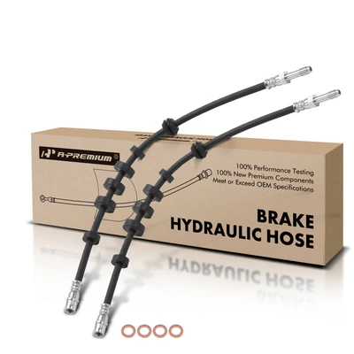 2 Pcs Front Brake Hydraulic Hose