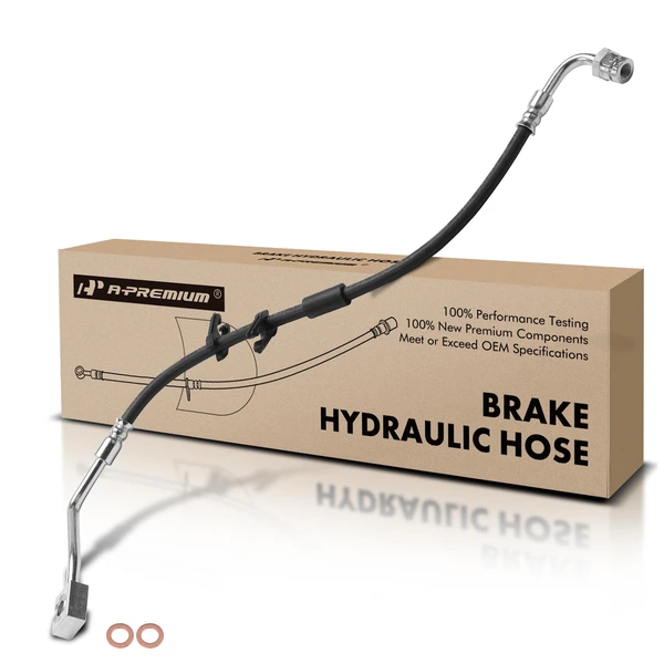 Front Driver Brake Hydraulic Hose for 2008-2019 2021 Ford E-350 Super Duty