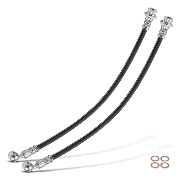 2 Pcs Front Brake Hydraulic Hose for Chevrolet GMC W3500 Forward Isuzu