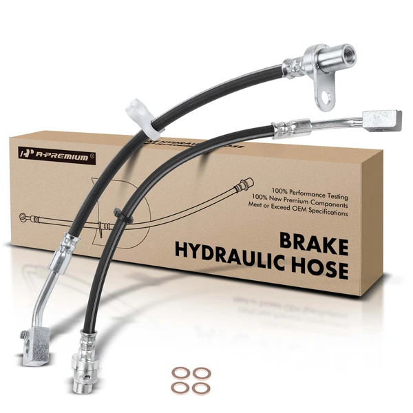 2 Pcs Front Brake Hydraulic Hose for 2006-2010 Dodge Ram 1500