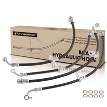 4 Pcs Front & Rear Brake Hydraulic Hose