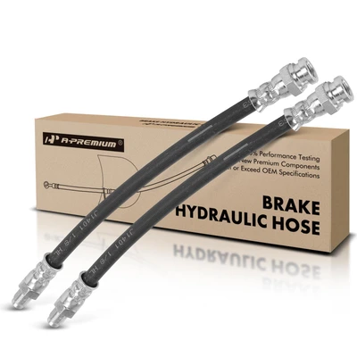 2 Pcs Rear Outer Brake Hydraulic Hose