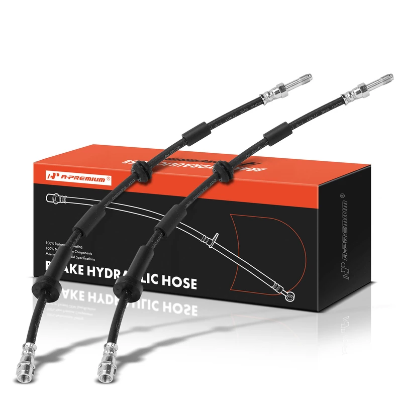 2 Pcs Front Brake Hydraulic Hose for Audi A8 Quattro 11-18 S8 13-18