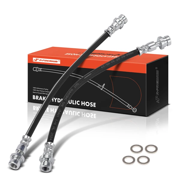 2 Pcs Rear Brake Hydraulic Hose for 2007 Hyundai Elantra