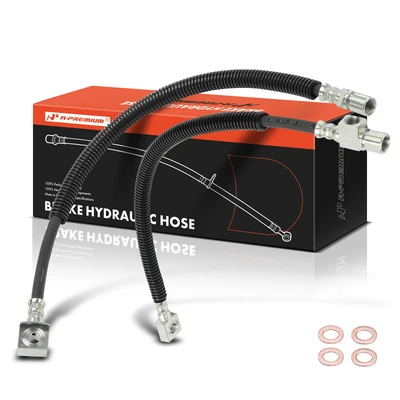 2 Pcs Rear Brake Hydraulic Hose
