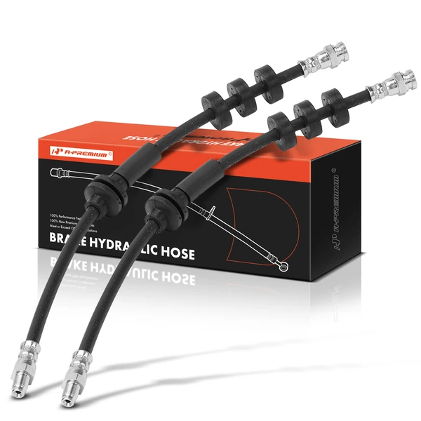 2 Pcs Front Brake Hydraulic Hose for Dodge Dart 2013 L4 1.4L 2.0L 2.4L