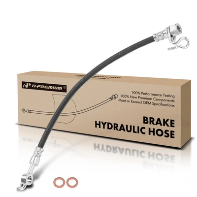 Rear Left Outer Brake Hydraulic Hose for 2013-2014 Ford Lobo
