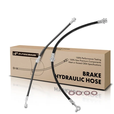 2 Pcs Front Brake Hydraulic Hose