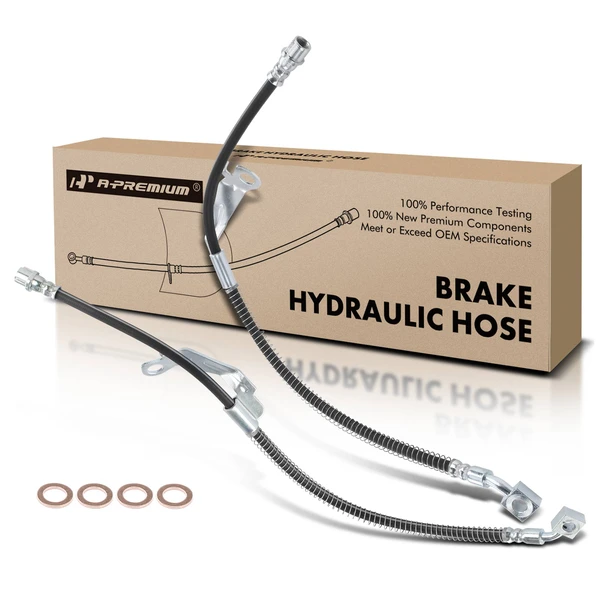 2 Pcs Front Brake Hydraulic Hose for Buick LaCrosse 2010-2016 Regal