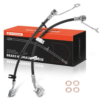 2 Pcs Rear Brake Hydraulic Hose