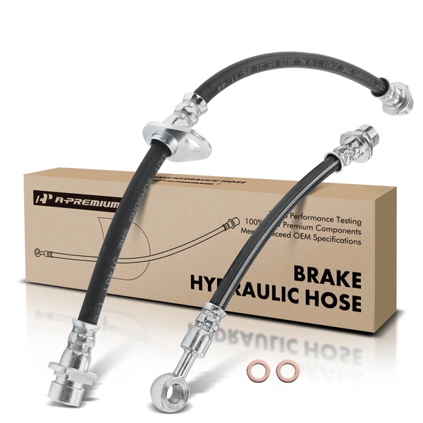 2 Pcs Rear Inner & Outer Brake Hydraulic Line for Honda Odyssey 95-98 Isuzu Oasis