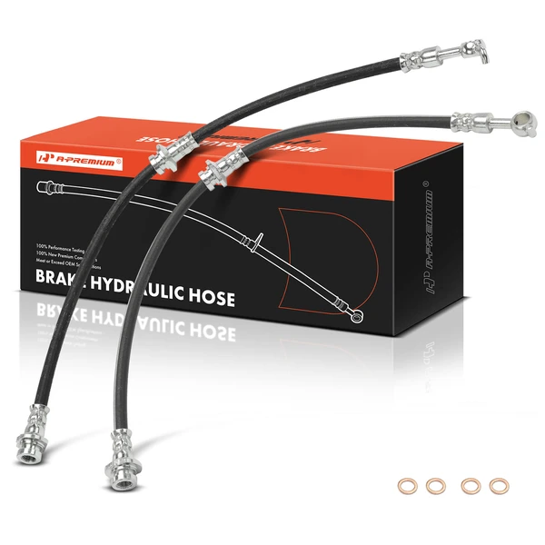 2 Pcs Rear Brake Hydraulic Hose for Nissan X-Trail 2005-2006