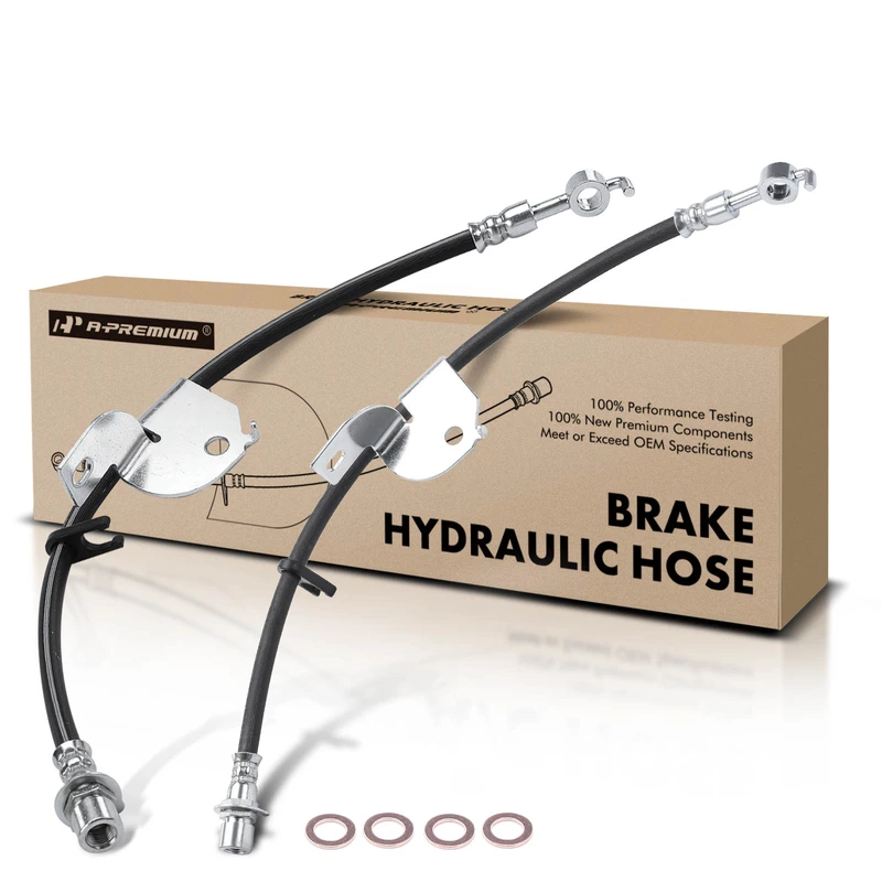 2 Pcs Front Brake Hydraulic Hose for 2012 Ford F-150