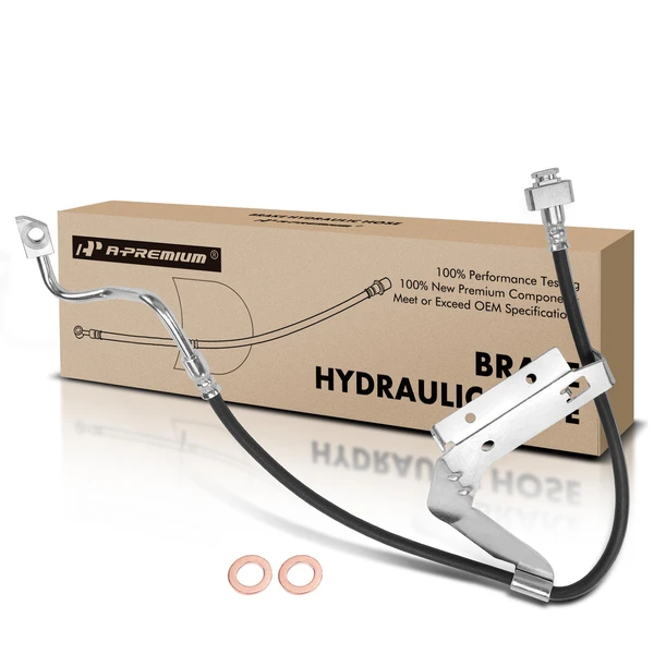 Front Driver Brake Hydraulic Hose for 2011-2012 Ford F-450 Super Duty