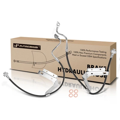 2 Pcs Front Brake Hydraulic Hose