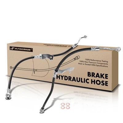 2 Pcs Front Brake Hydraulic Hose