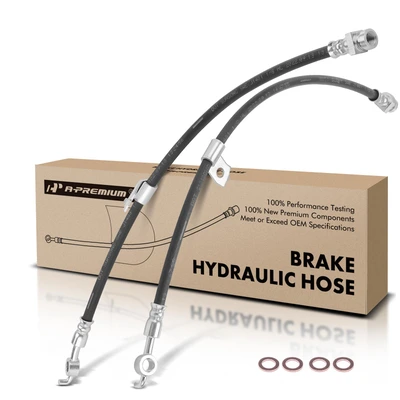 2 Pcs Front Brake Hydraulic Hose