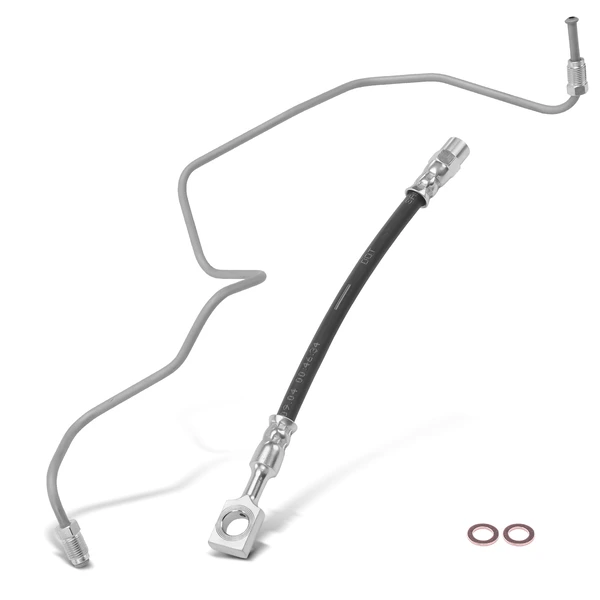 Rear Driver Outer Brake Hydraulic Hose for Volkswagen Jetta 1999-2005 Golf Audi