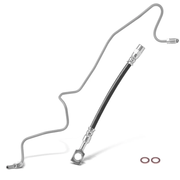 Rear Passenger Outer Brake Hydraulic Hose for Volkswagen Jetta 1999-2005 Golf