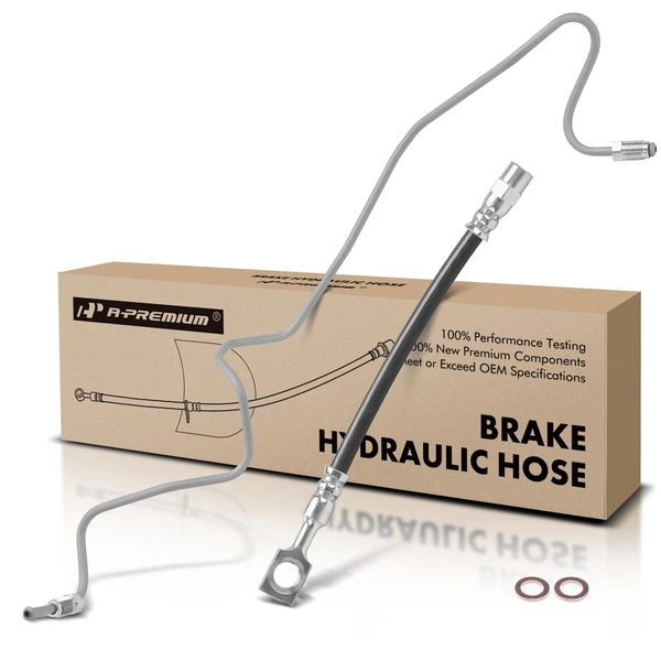 Rear Passenger Outer Brake Hydraulic Hose for Volkswagen Jetta 1999-2005 Golf