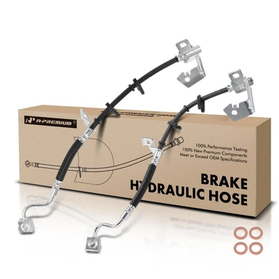 2 Pcs Front Brake Hydraulic Hose