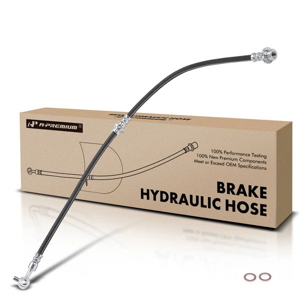 Front Driver Brake Hydraulic Hose for 2013-2019 Nissan NV200