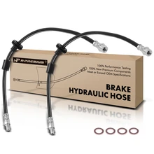 2 Pcs Front Brake Hydraulic Hose for 1992-1993 Mercedes-Benz 500SEL