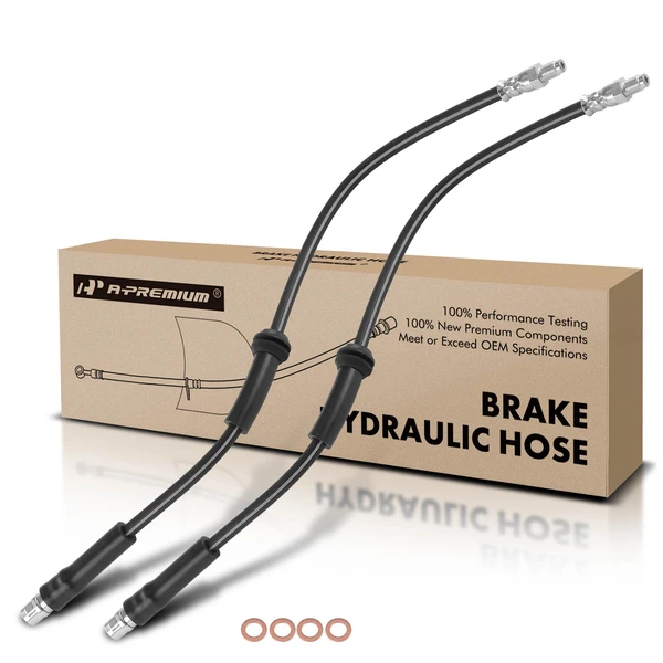 2 Pcs Front Brake Hydraulic Hose for 2016-2017 Mercedes-Benz B250e