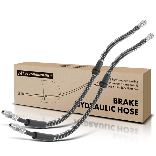 2 Pcs Front Brake Hydraulic Hose for Mercedes-Benz SL400 SL450 SL550