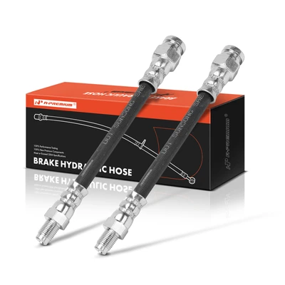 2 Pcs Rear Outer Brake Hydraulic Hose