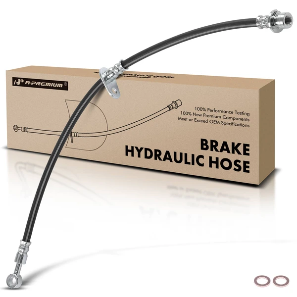 Front Driver Brake Hydraulic Hose for Honda Fit 2015-2020 L4 1.5L DOHC