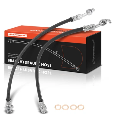 2 Pcs Rear Brake Hydraulic Hose