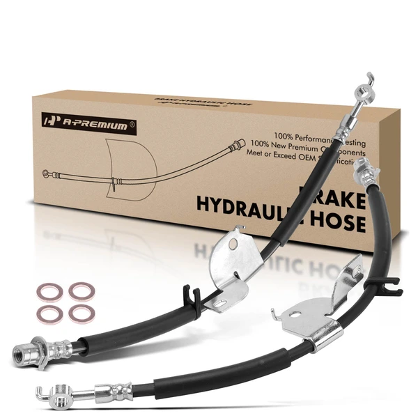 2 Pcs Front Brake Hydraulic Hose for Ford F-150 2015-2019