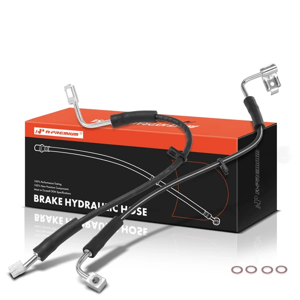 2 Pcs Front Brake Hydraulic Hose for 2008-2010 Jeep Wrangler