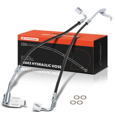 2 Pcs Rear Brake Hydraulic Hose