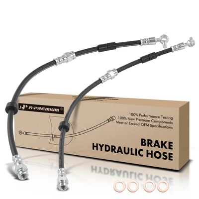 2 Pcs Rear Brake Hydraulic Hose