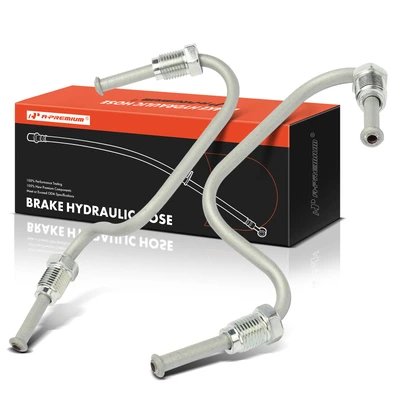 2Pcs Rear Brake Hydraulic Hose
