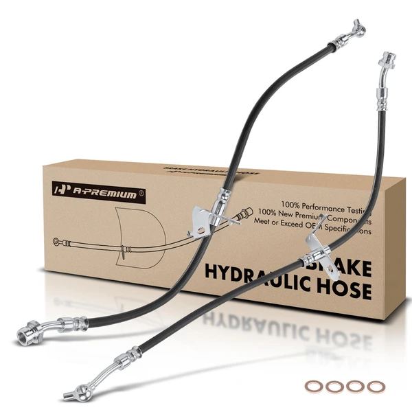 2 Pcs Front Brake Hydraulic Hose for Hyundai Sonata 2015-2019 Kia Optima