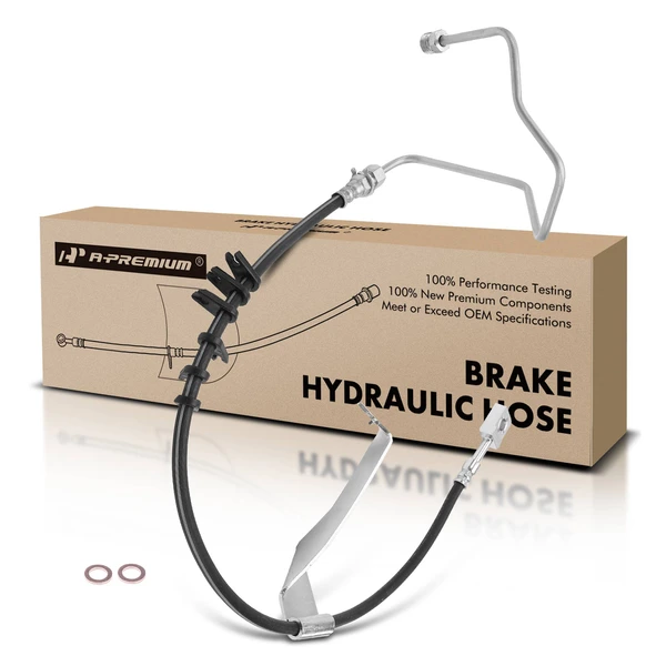 Front Driver Brake Hydraulic Hose for 2005-2008 Isuzu HVR