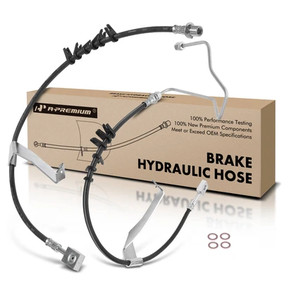 2 Pcs Front Brake Hydraulic Hose