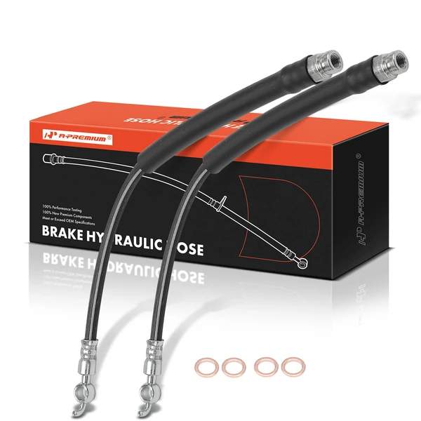 2 Pcs Rear Brake Hydraulic Hose for Mazda CX-5 2016 L4 2.0L L4 2.5L