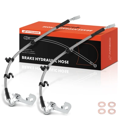 2 Pcs Front Brake Hydraulic Hose