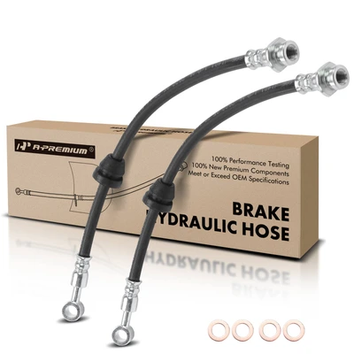 2 Pcs Front Brake Hydraulic Hose