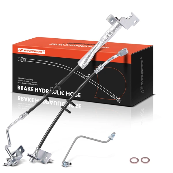 Front Driver Brake Hydraulic Hose for Ram 2500 3500 2017-2018 RWD 5.4L 5.7L 6.4L