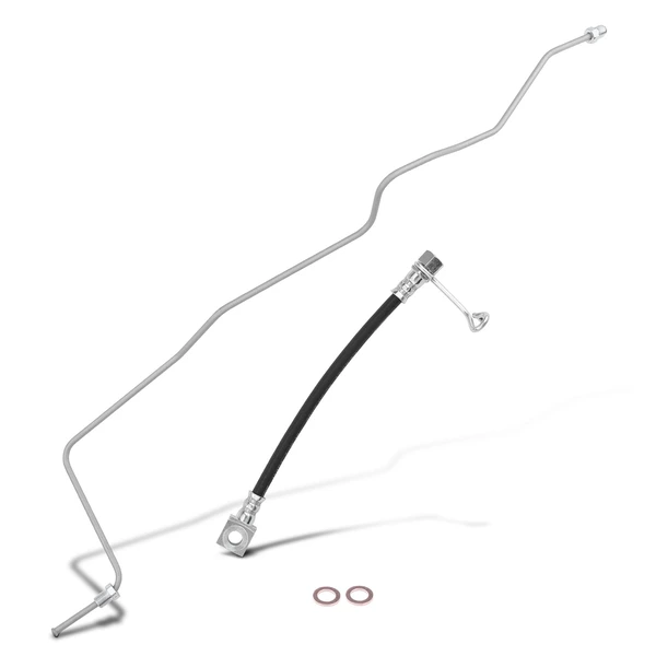 Rear Passenger Outer Brake Hydraulic Line for Ram 3500 2015-2018 5.7L 6.4L 6.7L