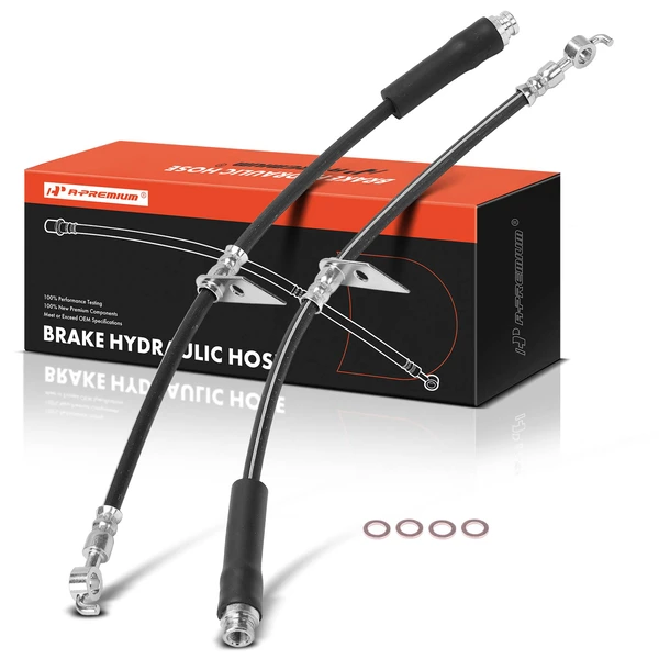 2 Pcs Front Brake Hydraulic Hose for 2019-2021 Lincoln Nautilus