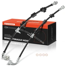 2 Pcs Front Brake Hydraulic Hose with RPO Code GNA for 2017 Buick LaCrosse