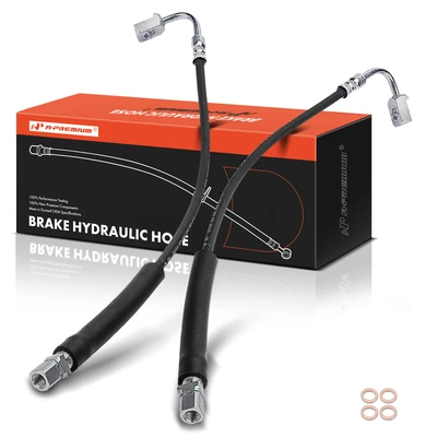 2 Pcs Front Brake Hydraulic Hose